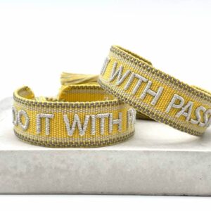 Statement Armband "Do it with Passion"