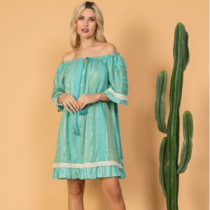 Tunika Kleid Türkis