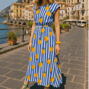 Rock & Oberteil "Amalfi Lemon" Viskose