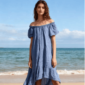 Leinenkleid Maxi "Santorini Breeze"